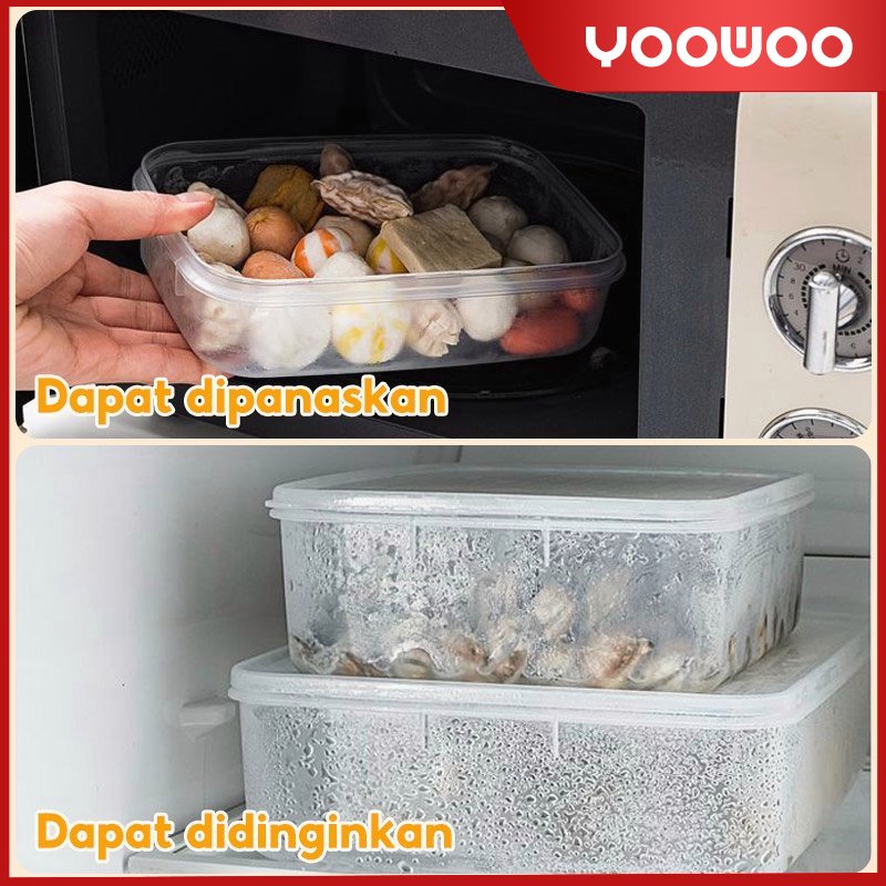 Storage lemari es / kotak penyimpanan /toples plastik bening / toples plastik /Perlengkapan dapur