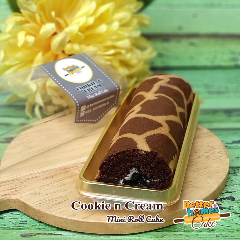 

Cookie 'n' Cream Mini Roll Cake / Bolu Gulung Mini