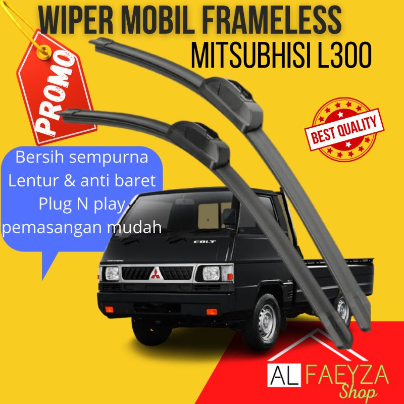 Wiper Mobil Frameless Mitsubishi L300 1 Set 2 Pcs