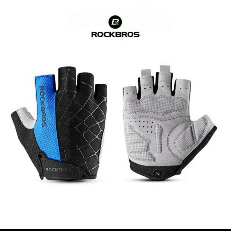 Sarung Tangan ROCKBROS S109 Bike Glove Half Finger Sepeda GyM olahraga