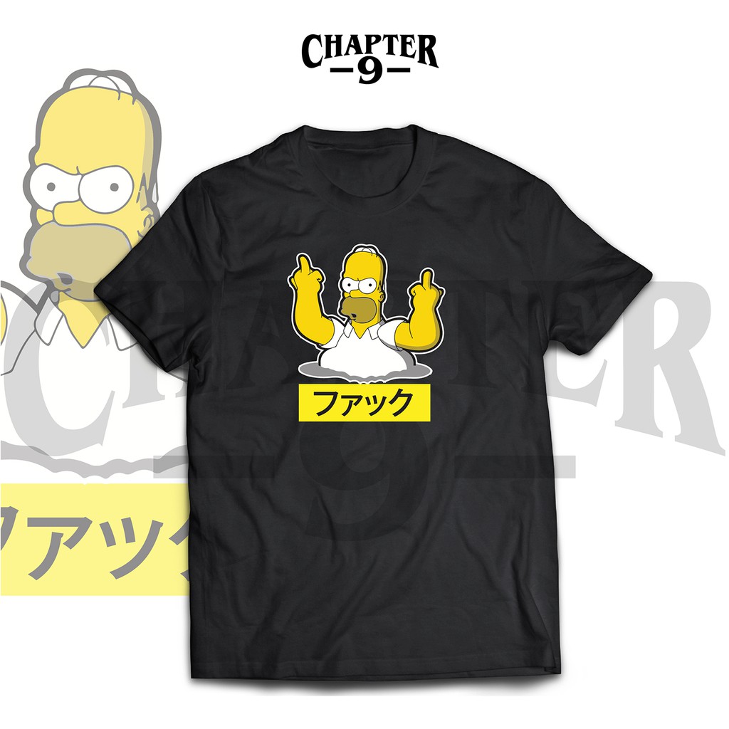 Homer Fucek Tshirt Kaos  Unisex Distro  Murah Katun Keren 