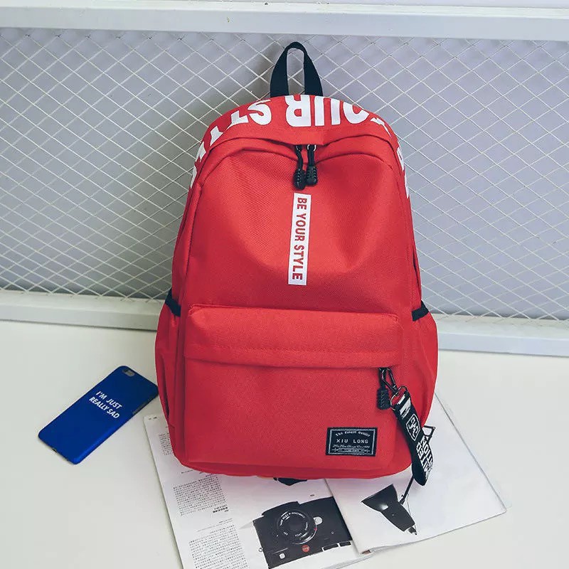 TAS BE YOUR STYLE -TAS Ransel Backpack Korea Ransel Sekolah SWAG MORYMONY