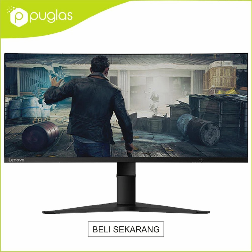Monitor Curved Gaming Lenovo G34W-10 Ultrawide HDMI DP For Komputer PC