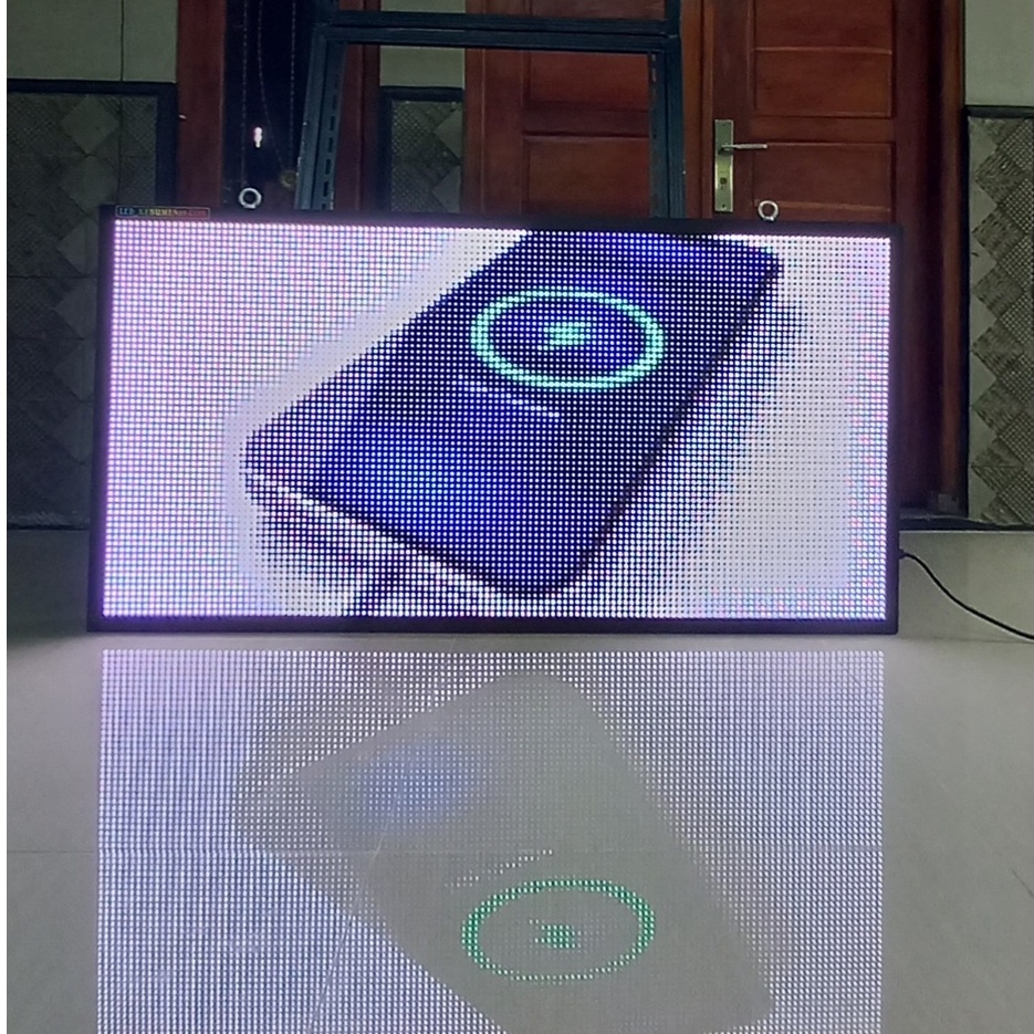 Running text mini videotron 133x 70cm outdoor full color RGB