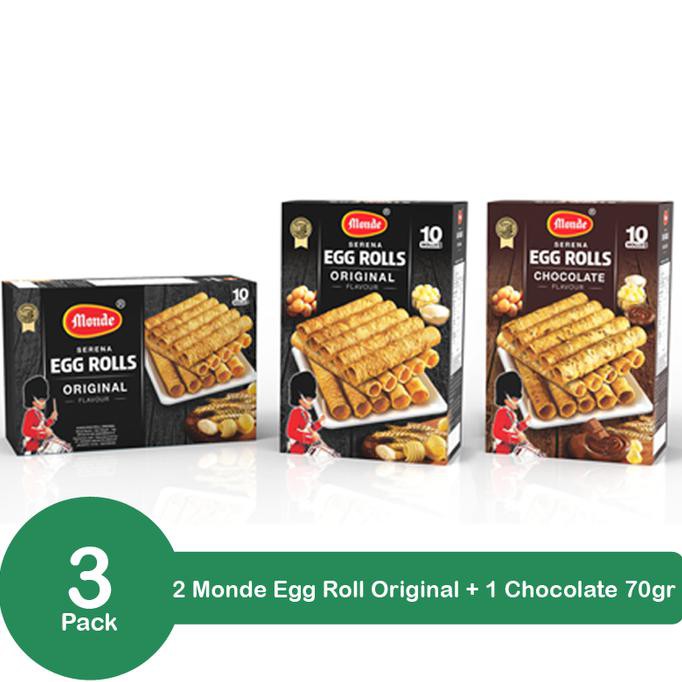 

TERLARIS! Bundling 3 Pack Monde Egg Roll 70gr