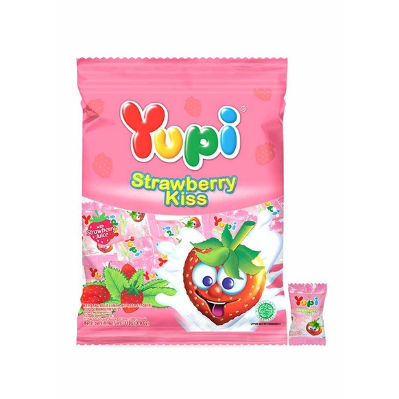 

Yupi Candy Gummy Kiss Strawberry 110G