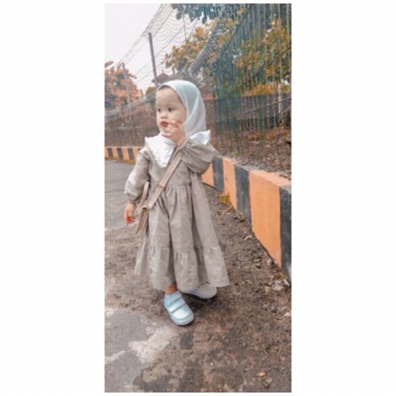 MIDI DRESS ANAK SOFIA  3-10TAHUN /MODEL GAMIS ANAK/GAMIS ANAK PEREMPUAN/GAMIS ANAK TERBARU/BAJU GAMIS ANAK