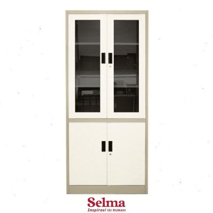 

Selma Lemari Buku / Kabinet Buku Dengan Kaca Simon Hijau Putih Terlaris
