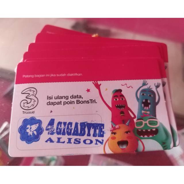 VOUCHER TRI DATA 4GB ( Lokal Palembang )