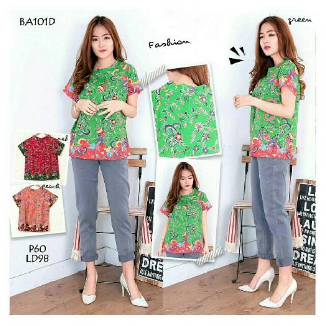 SALE BA101D VENICE BATIK TOP (Cuci Gudang Promo Baju Murah Atasan Diskon Discount Ready Stock)