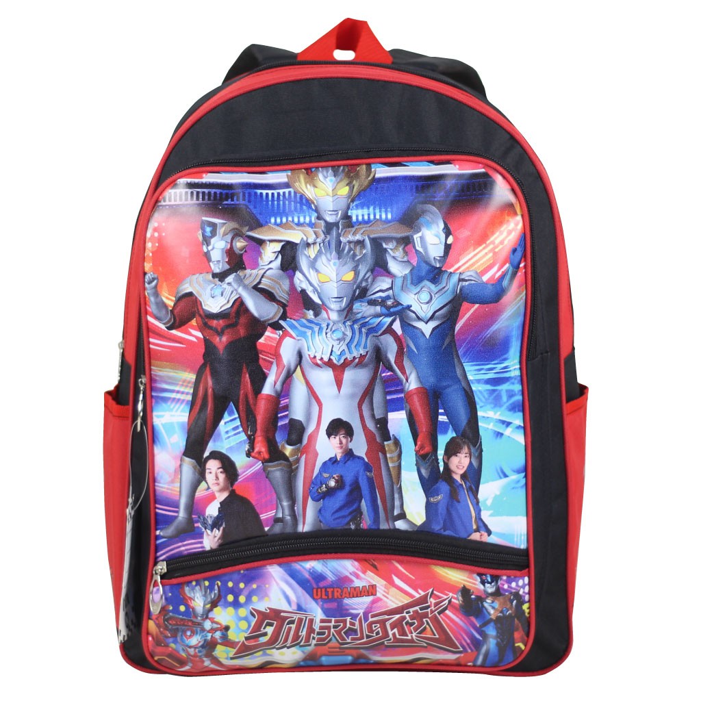 Tas Anak Anak Tas Laki Fashion Anak Tas Krakter Ultraman Merah Ransel Murah tas Ransel Anak Karakter