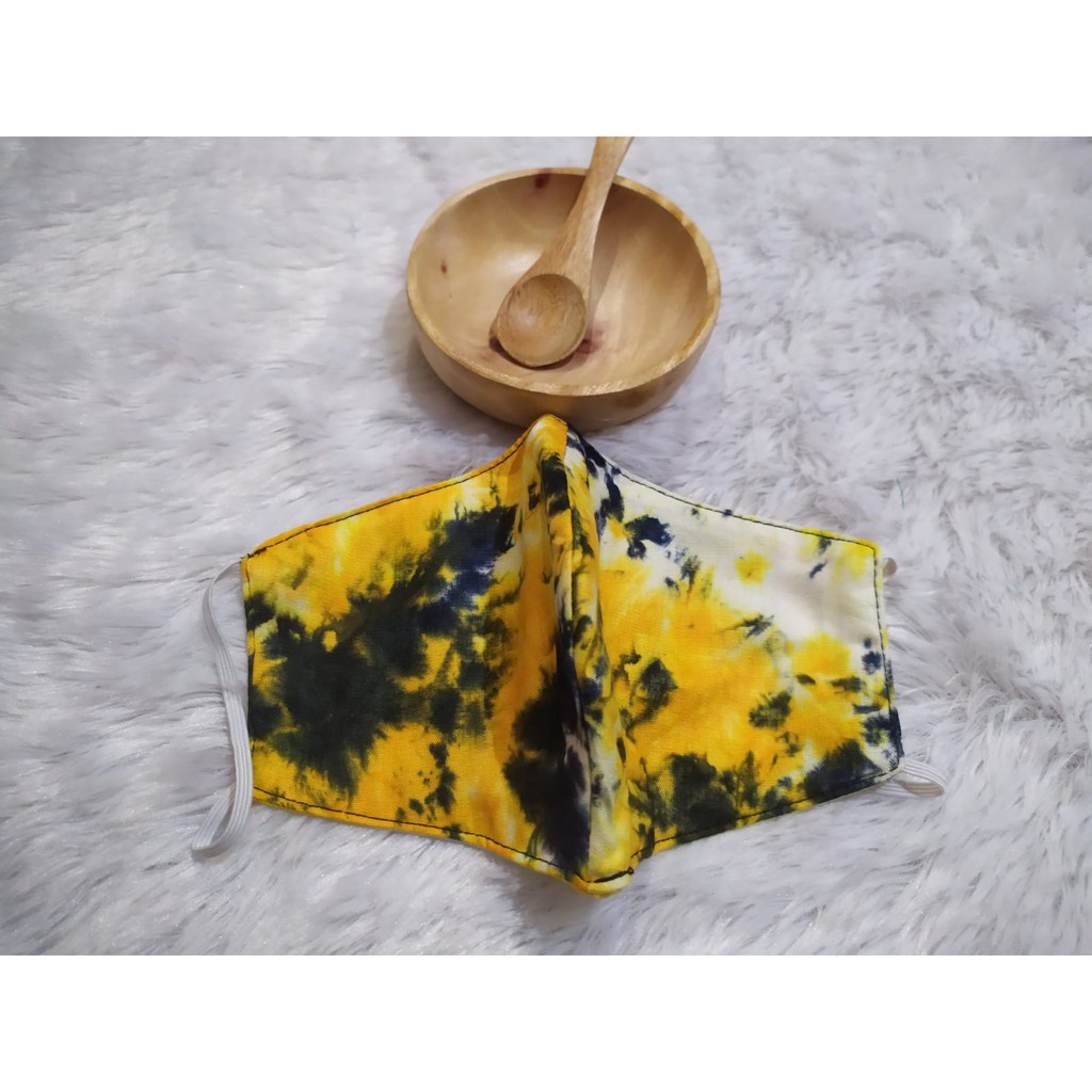 TERMURAH MASKER KAIN KATUN TIE DYE