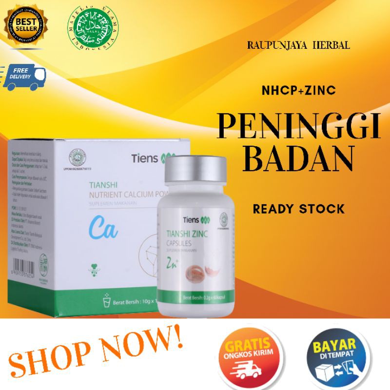 PENINGGI BADAN TIENS | Zinc + Nhcp