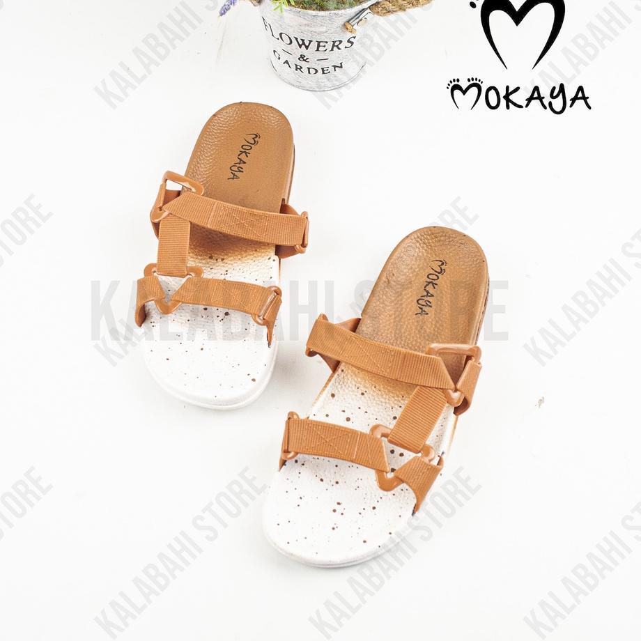 ❇ Sandal Slop Semi Gunung Wanita Warna SEMBUR Tali Sambung Keren Import Mokaya 2059 (37-41) ☃