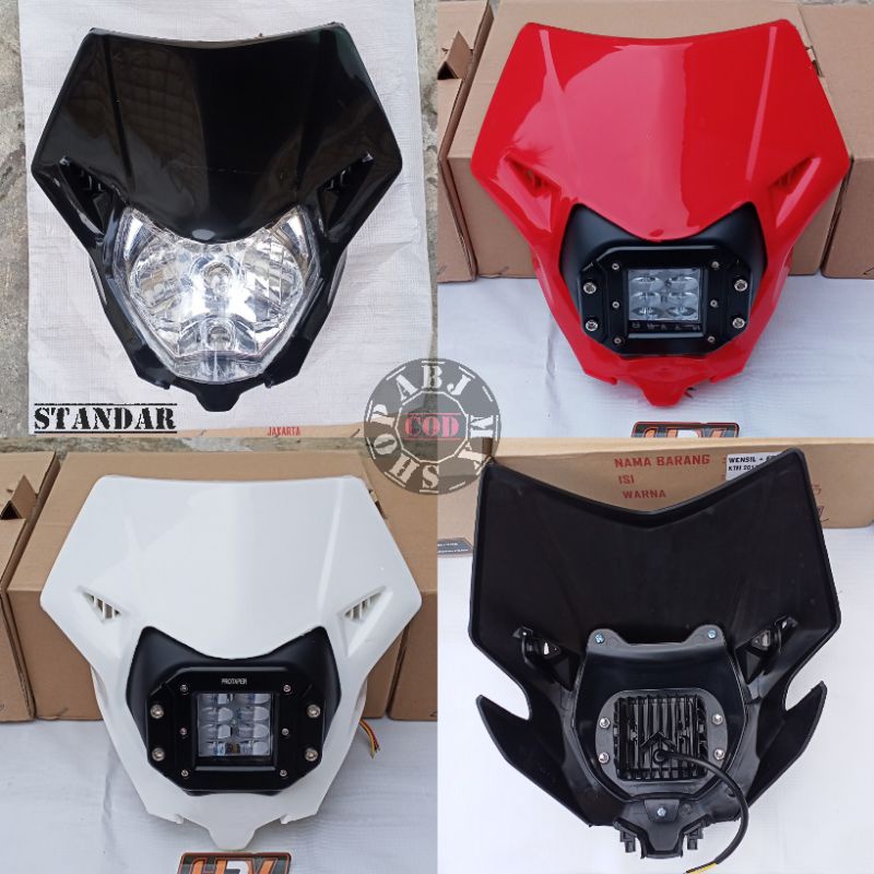 Headlamp CRF 150 Standar 8 LED 12 LED Reflektor Batok CRF 150L Lampu Depan CRF 150 L
