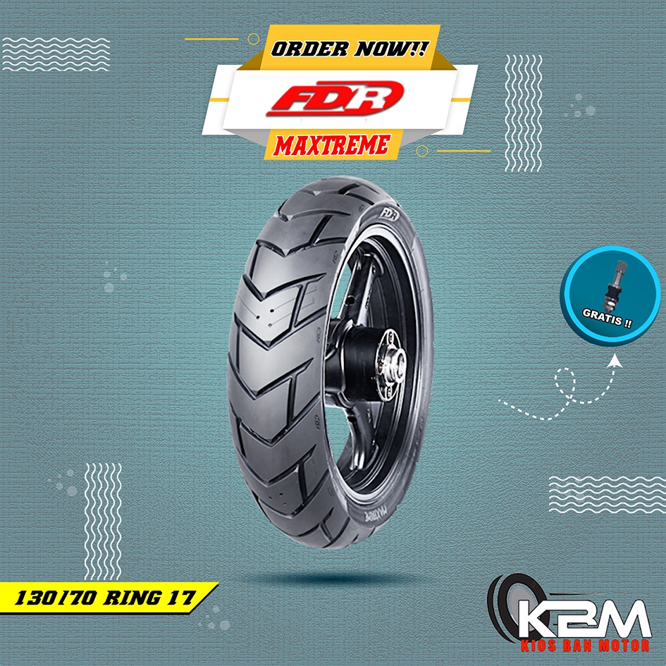 Ban Motor FDR MAXTREME 130/70 Ring 17 Tubeless Ban Tubles Motor Ring 17 Tubles