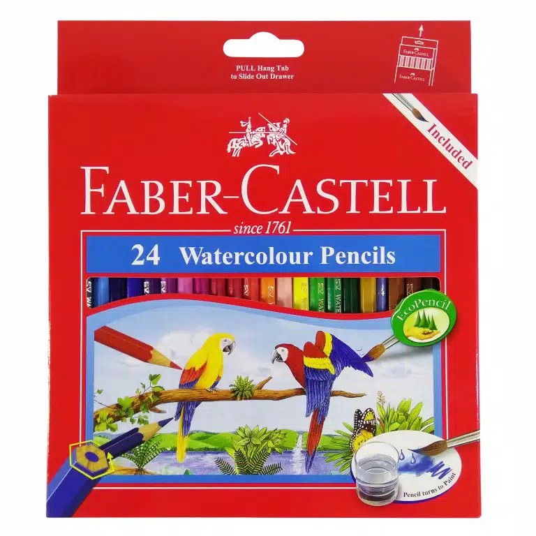 

RB Pensil Warna Faber Castell 24 Water Colour / Free Kuas