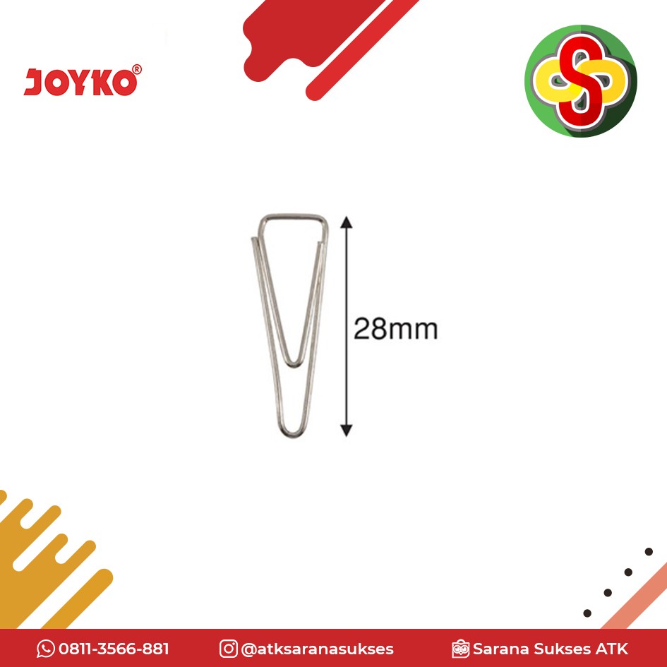 Klip Kertas / Paper Clip Joyko No.1