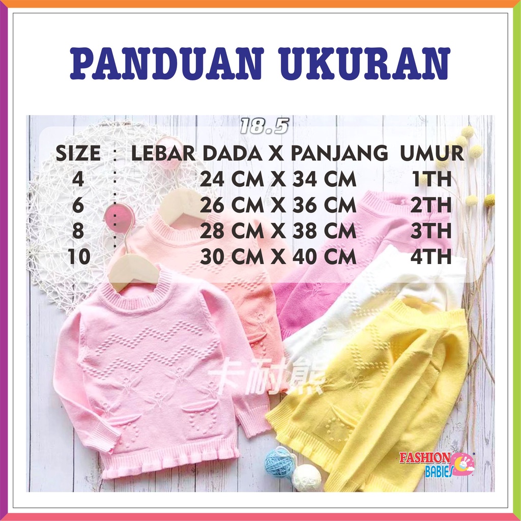 ❤ Fashionbabies ❤ SWEATER RAJUT IMPOR PREMIUM OBLONG WITH BROSS