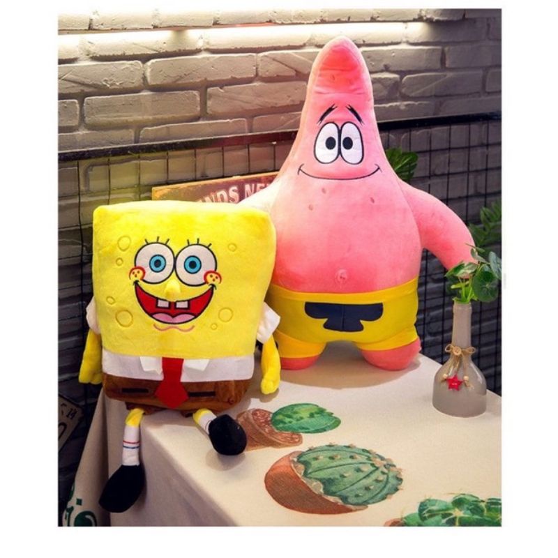 Mainan anak Boneka spongebob patrick/ sepasang lucu