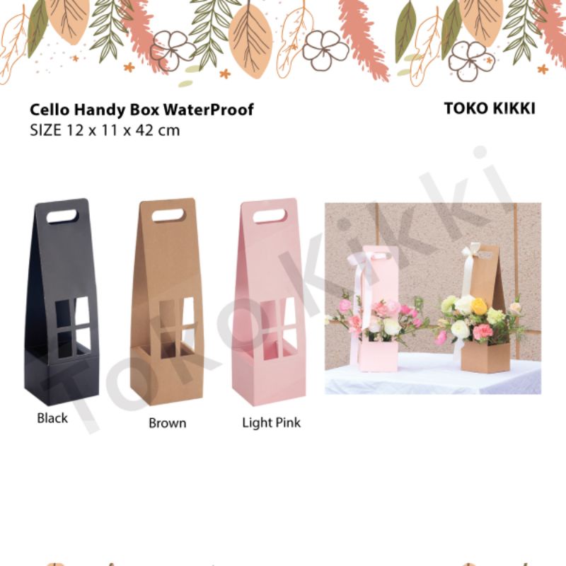 

Cello Handy Box Waterproof / Box Florist / Box korea