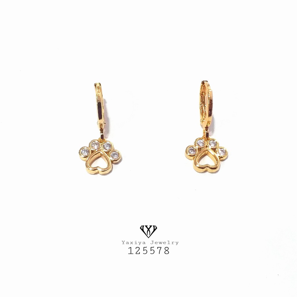 

Anting permata perhiasan lapis emas imitasi gold 125578