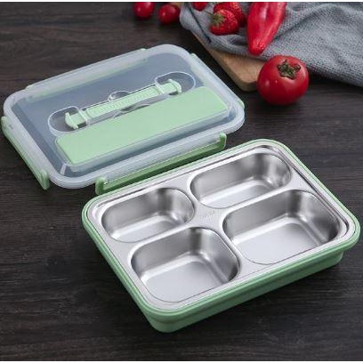 Lunch Box Kotak Makan 5 Sekat Stainless/kotak makan sekat