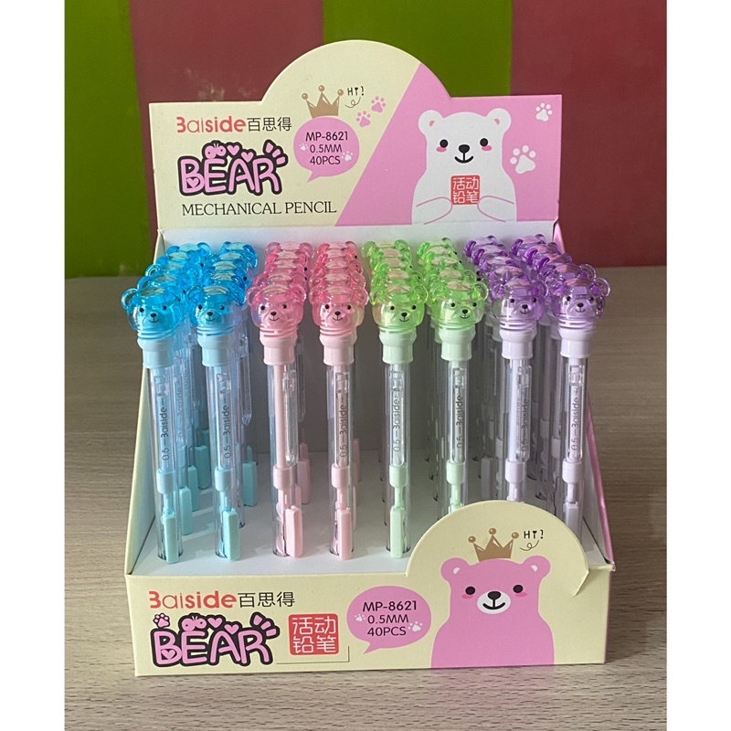 

Pensil mekanik 0.5mm motif bear