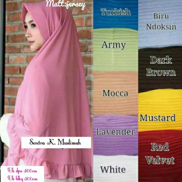 JILBAB JERSEY REMPEL JUMBO