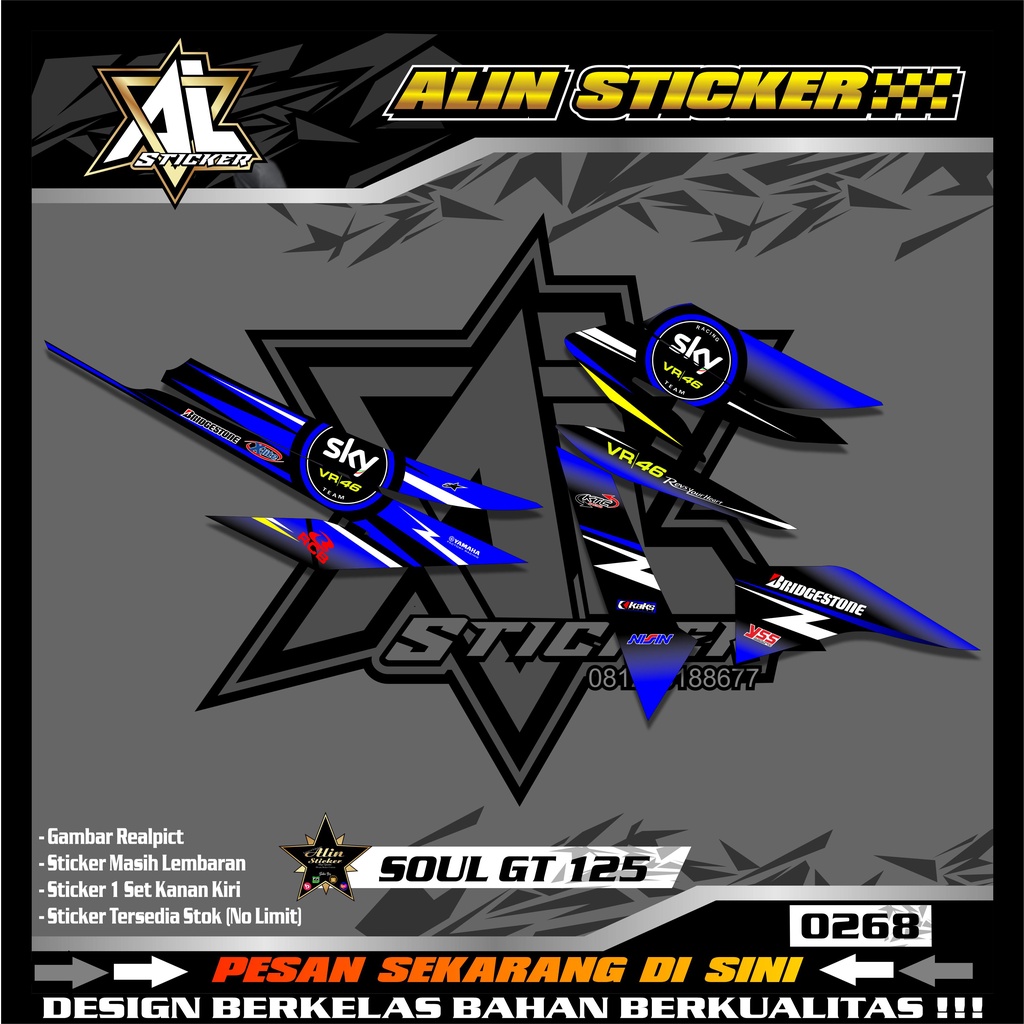 0268 STRIPING SOUL GT 125 LIST SKY VR46