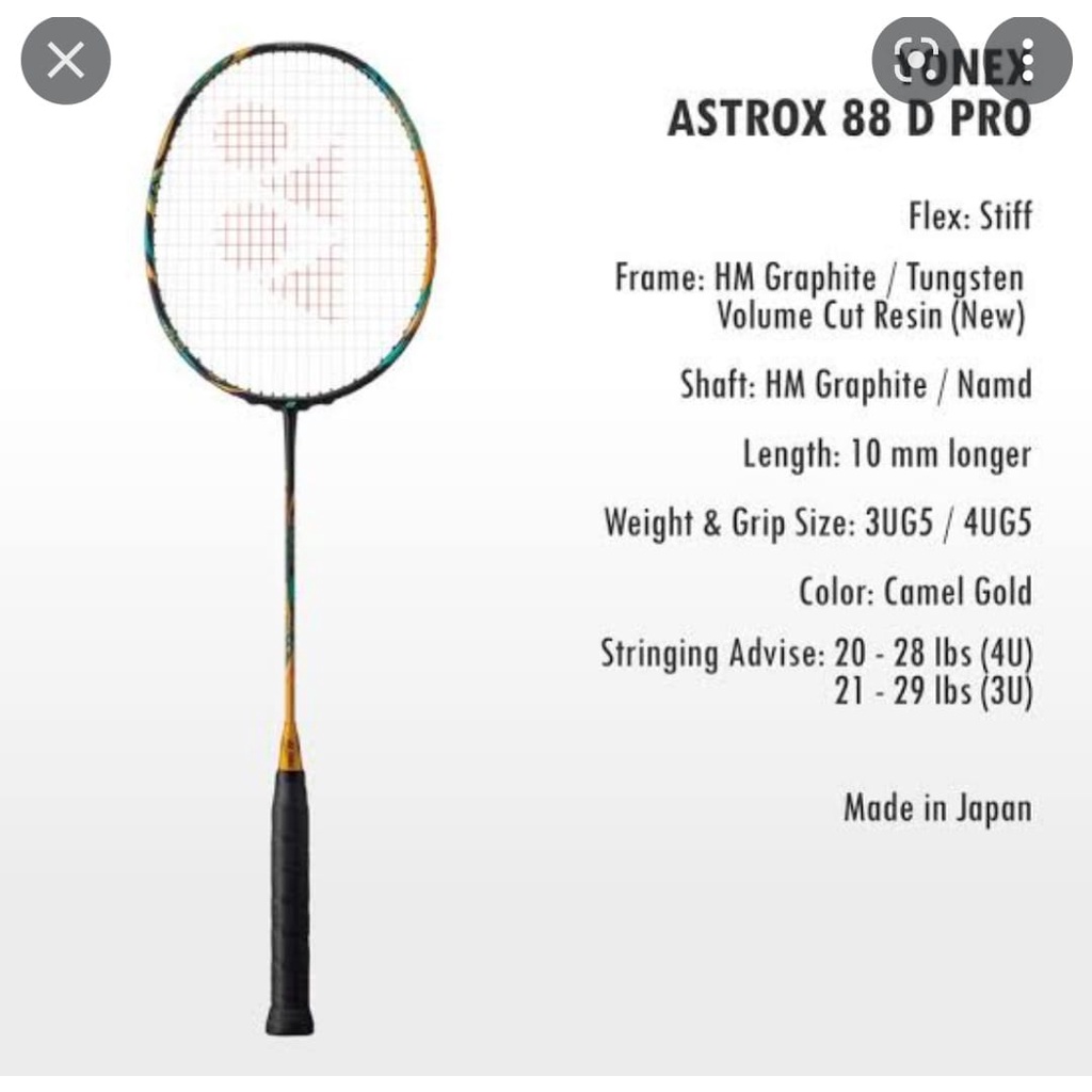yonex astrox 88D