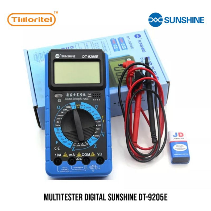 MULTITESTER DIGITAL SUNSHINE DT-9205E