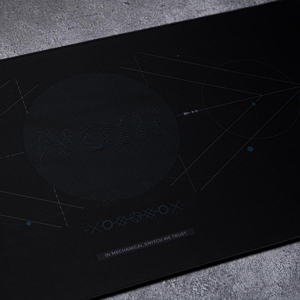 Noir Geometric Visual Deskmat XL Gaming Mousepad