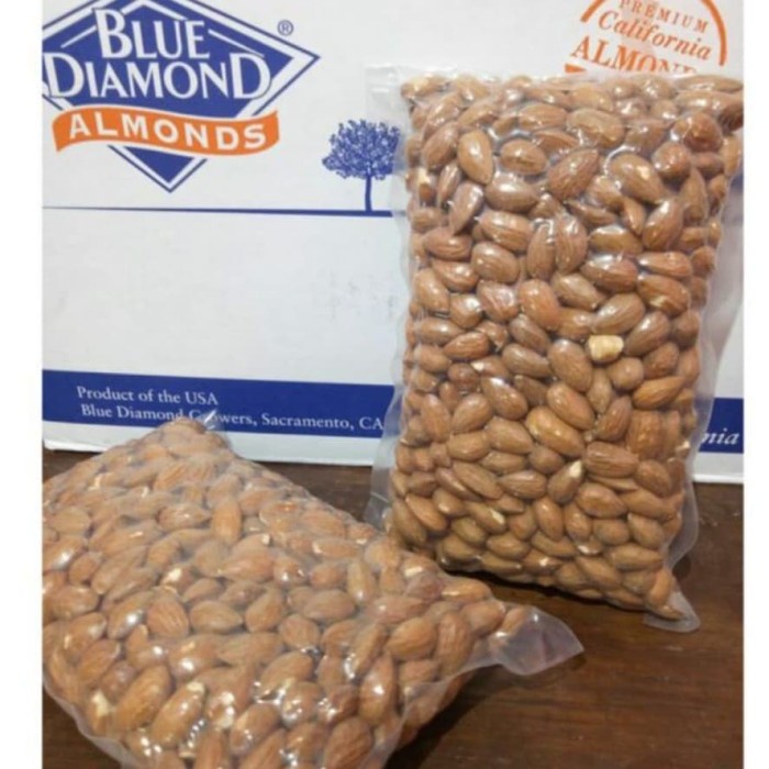 

504Omekho Original Roasted Alomond / Kacang Almond Panggang Matang 1 Kg Jy60Jhh