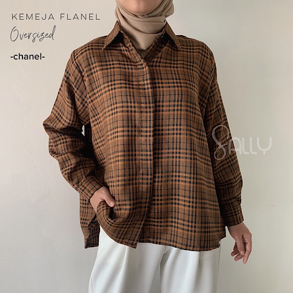 Kemeja flannel-Chanel