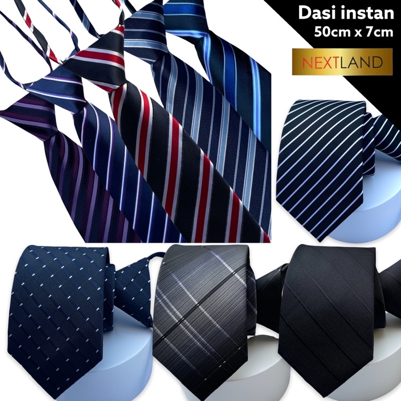 DASI PRIA INSTAN LANGSUNG PAKAI ZIPPER TIE DASI NEXTLAND BERKWALITAS