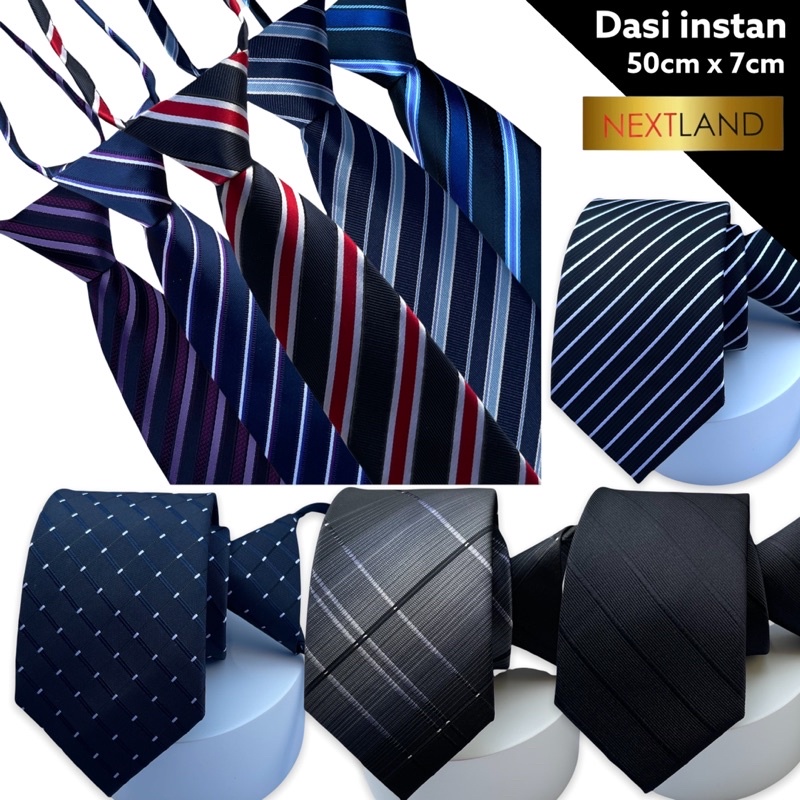 DASI PRIA INSTAN LANGSUNG PAKAI ZIPPER TIE DASI NEXTLAND BERKWALITAS