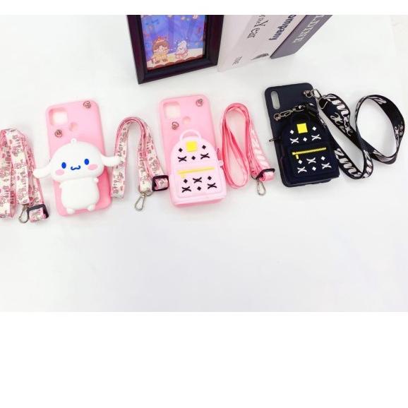 ➺ CASE XIAOMI REDMI 9T | REDMI 9 | 9A | 9C | REDMI 8 | 8A | 8A PRO CASE TAS SLEMPANG DOMPET + TALI ❁