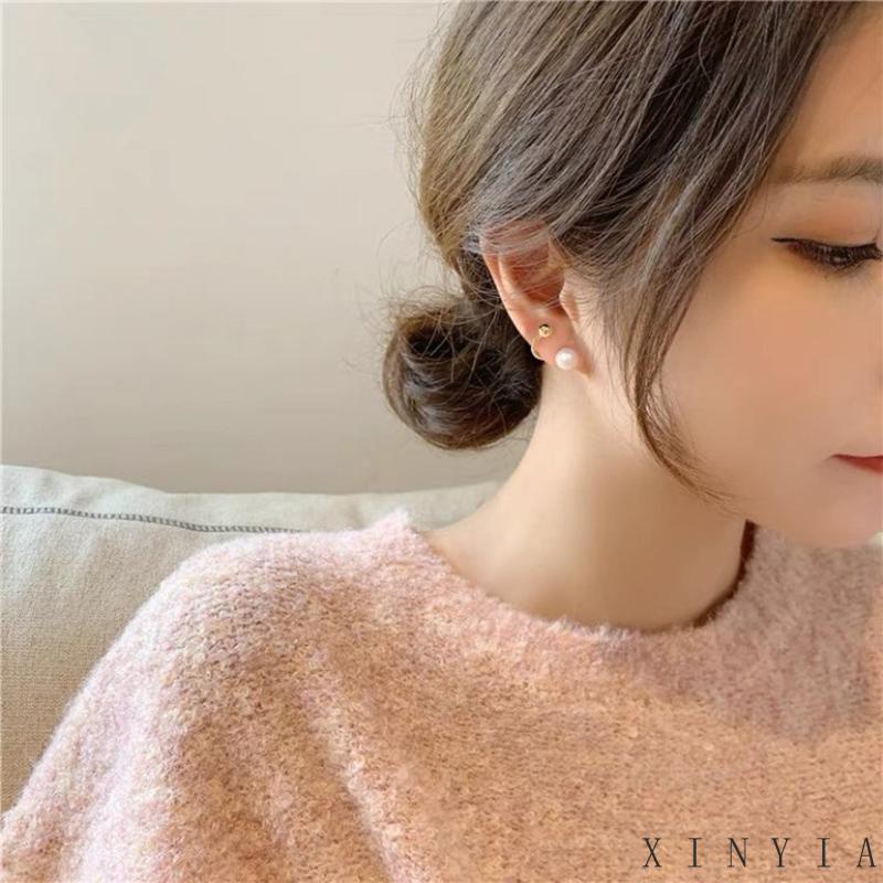 【Bayar di tempat】2023 Mode Baru Anting S925 Silver Desain Mutiara Untuk Wanita