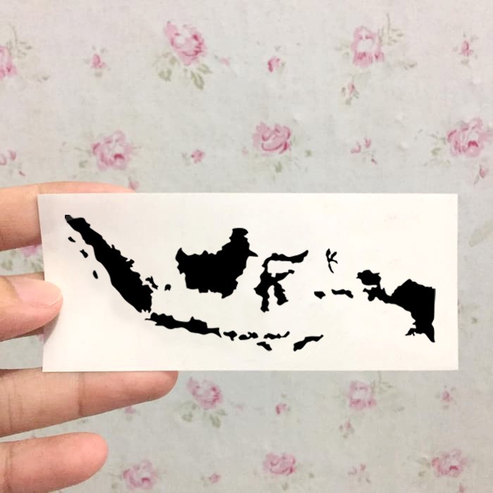 CUTTING STICKER FRAME SEPEDA PETA MAP INDONESIA BROMPTON BROMPNOT/ Sticker Peta Map