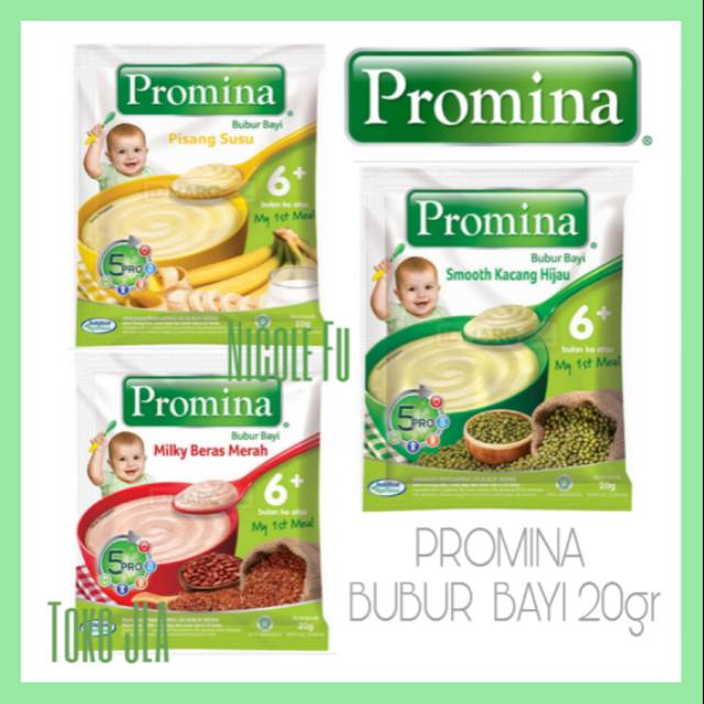 Promina Bubur Bayi 6bulan Sachet 20gr 3varian Shopee Indonesia