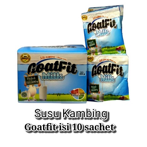 

Susu Kambing Etawa ECER 5 Sachet plus royal jelly Goatfit Milk SACHET / Goat Fit ORIGINAL