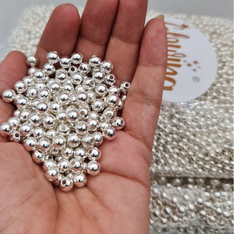 MUTIARA METALIK JEPANG SUPER mutiara jahit 4mm  per10gram
