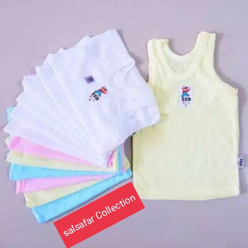 KAOS DALAM ANAK / SINGLET anak-anak cewek &amp; cowok merek ZED Kids