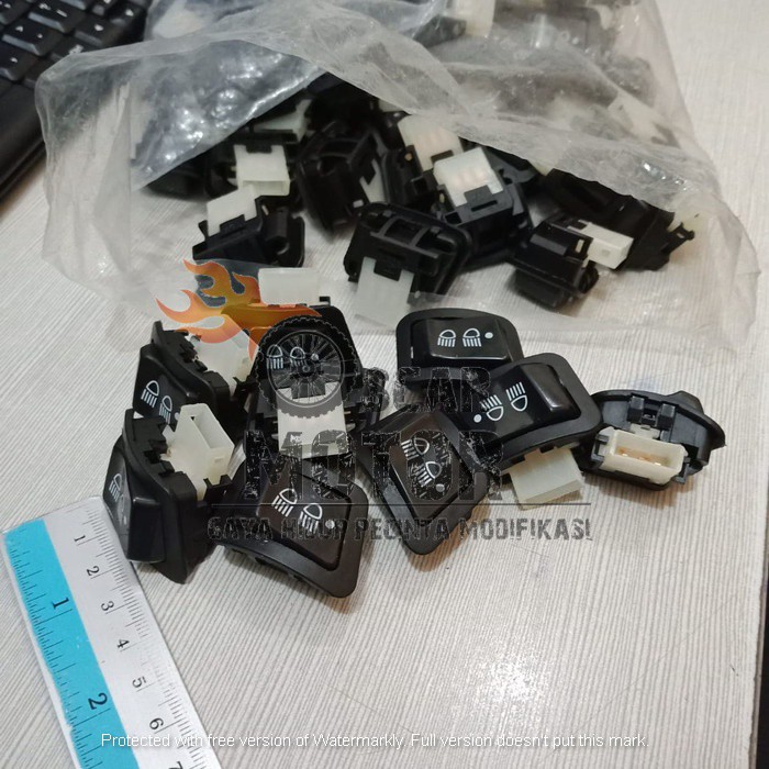 SAKLAR TOMBOL DIM 3 TITIK DIMMER 3 FUNGSI LAMPU MOTOR ON OFF REVO BEAT BLADE VARIO-4