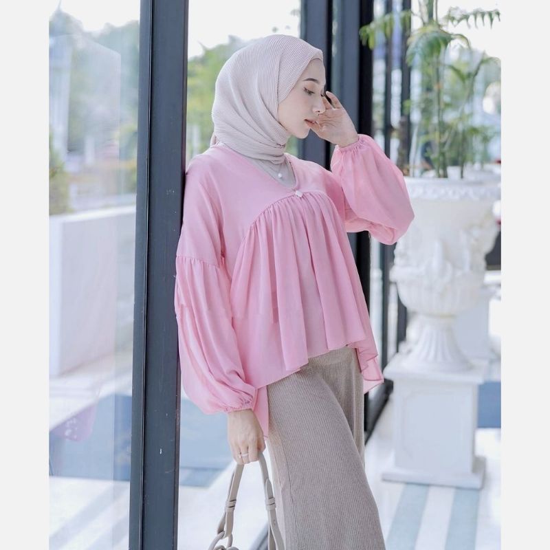 Sf- Outer Dealova blouse wanita | Atasan Wanita-3