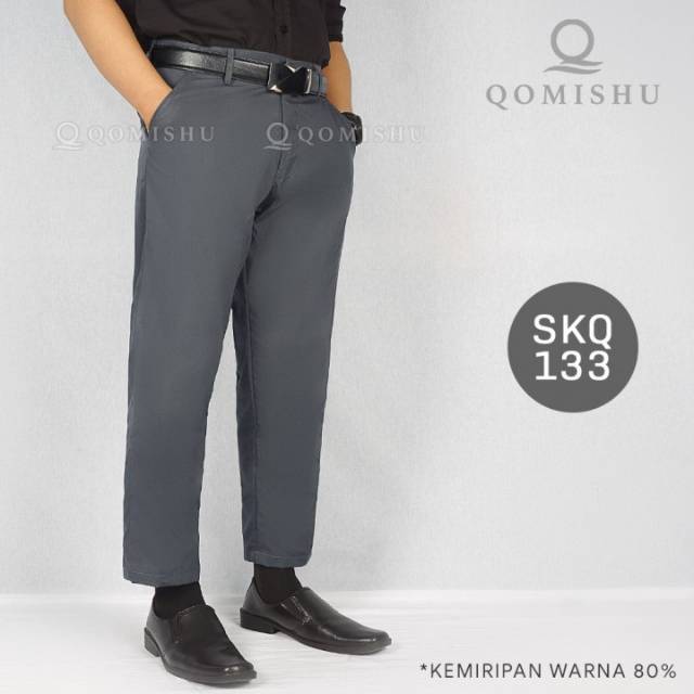 Celana Sirwal Kantor Pria Muslim Jumbo Bahan American Drill [Premium]