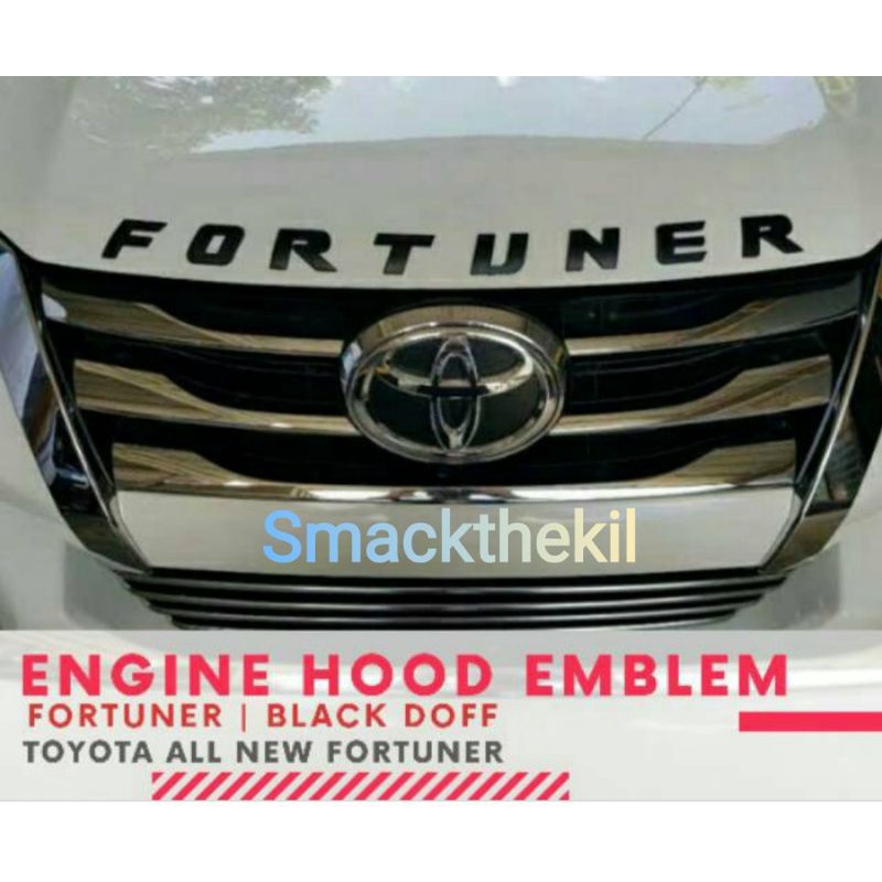 EMBLEM LOGO KAP MESIN ALL FORTUNER