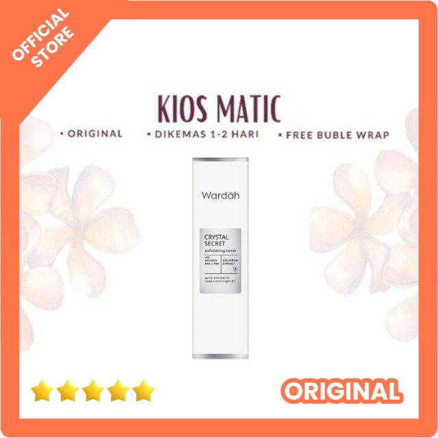 KIOS MATIC - WARDAH CRYSTAL SECRET EXFOLIATING TONER | WARDAH WHITE SECRET EXFOLIATING LOTION | TONE
