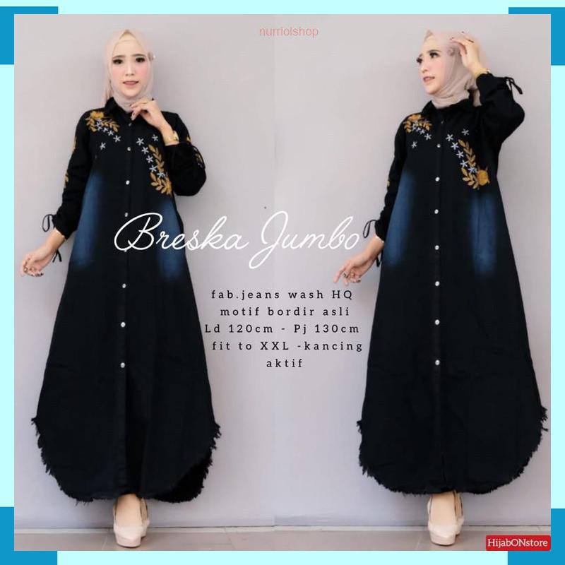 Breska JUMBO long tunik jeans